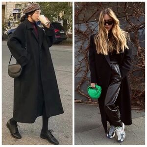 Vintage Christian Dior Duster Coat In Black Union Made USA Size 6